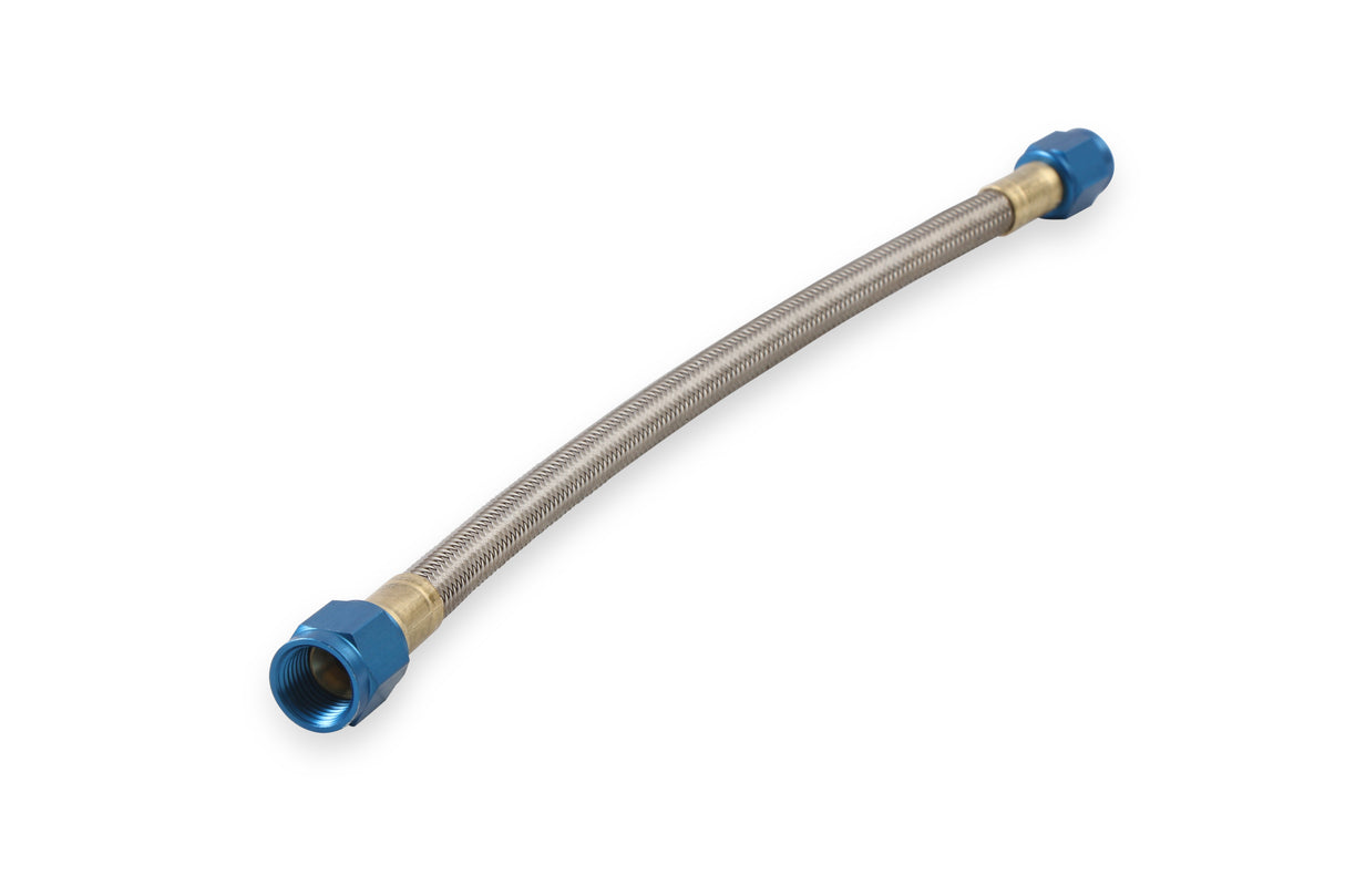 NOS Stainless Steel Braided Hose -6AN 1-foot Blue - 15400NOS
