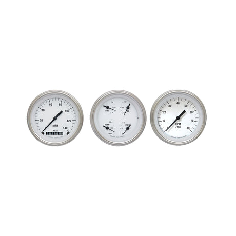 Classic Instruments White Hot Three Gauge Set - WH03SLF