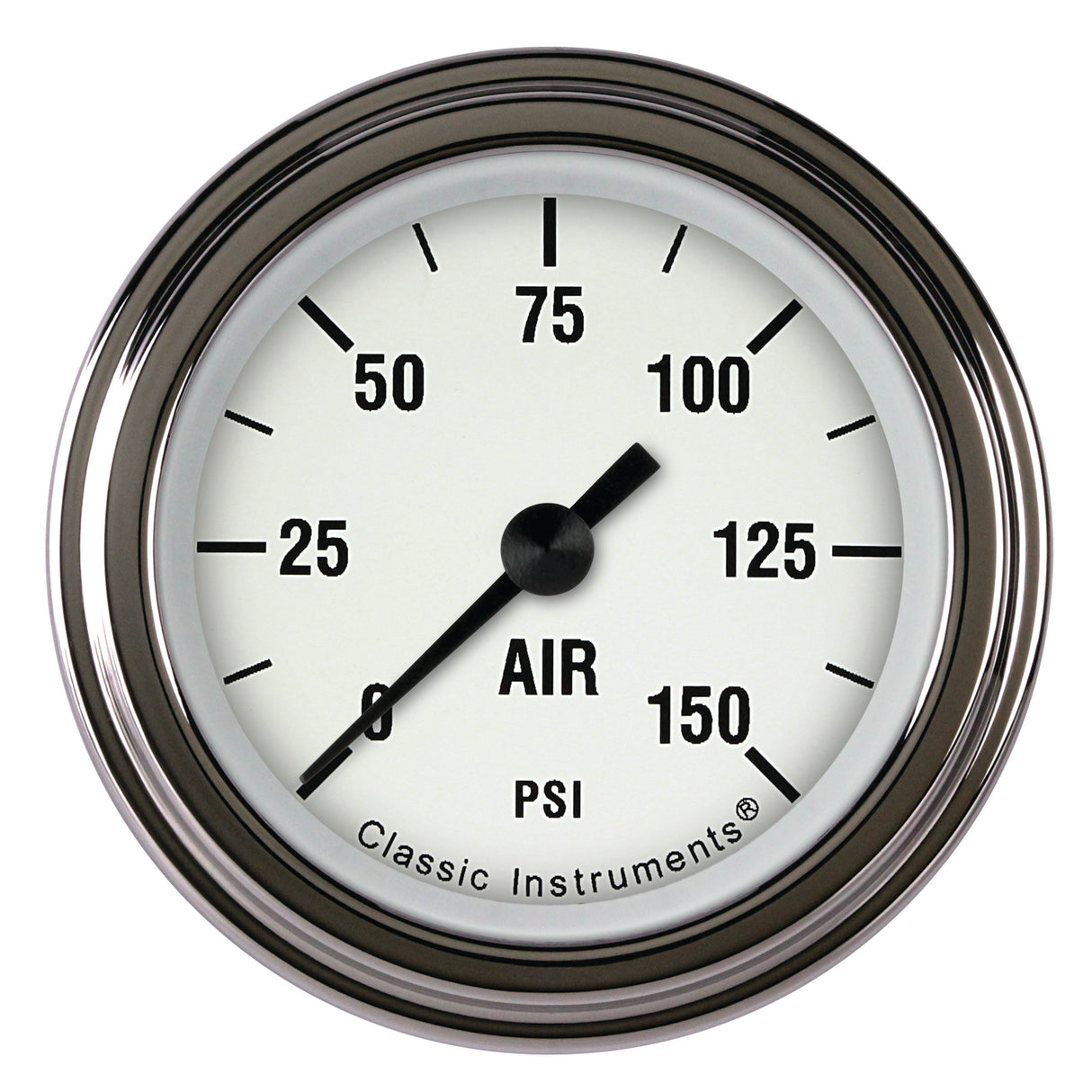 Classic Instruments White Hot 2 1/8" Air Pressure Gauge - WH118SLF