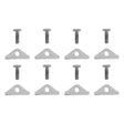 Mr Gasket Chrome Valve Covers Clamps & Bolts - Chrome - 9887