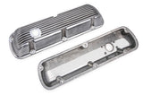Mr Gasket Cast Aluminum Valve Covers Pair - Polished - 6861G