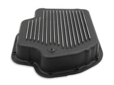Mr Gasket Transmission Oil Pan - Black Aluminum - 9796BMRG