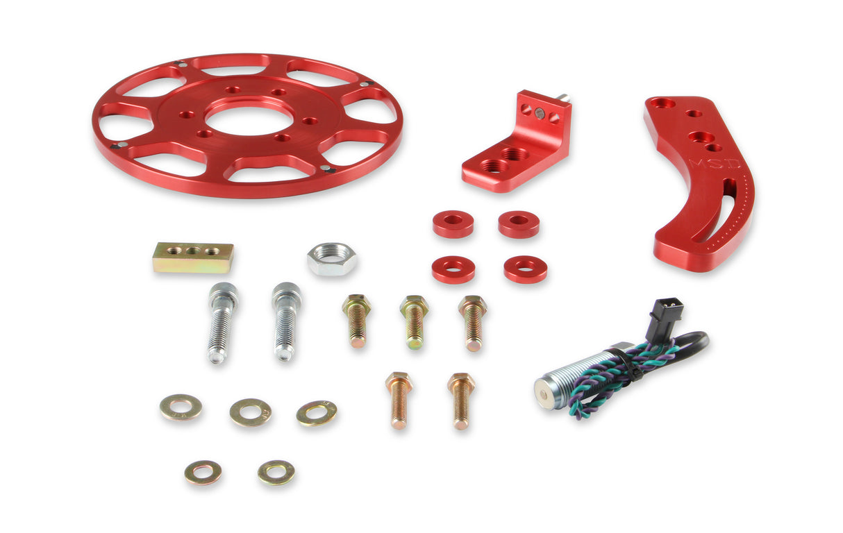 MSD Crank Trigger Wheel Kit - Flying Magnet - BBC - 8 in. - 8620