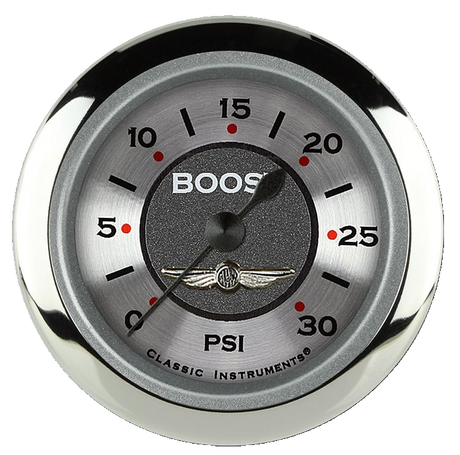 Classic Instruments All American 2 1/8" Boost Gauge, 30 psi - AW142SRC