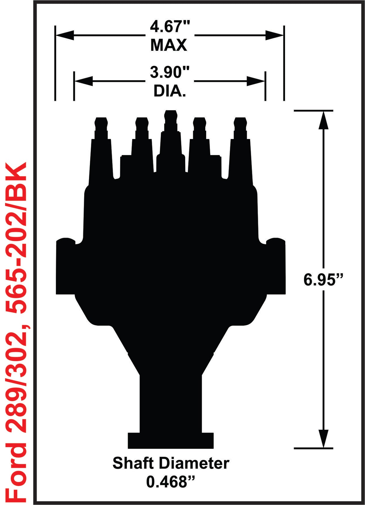 Holley 565-202 EFI Dual Sync Ford 302 Distributor