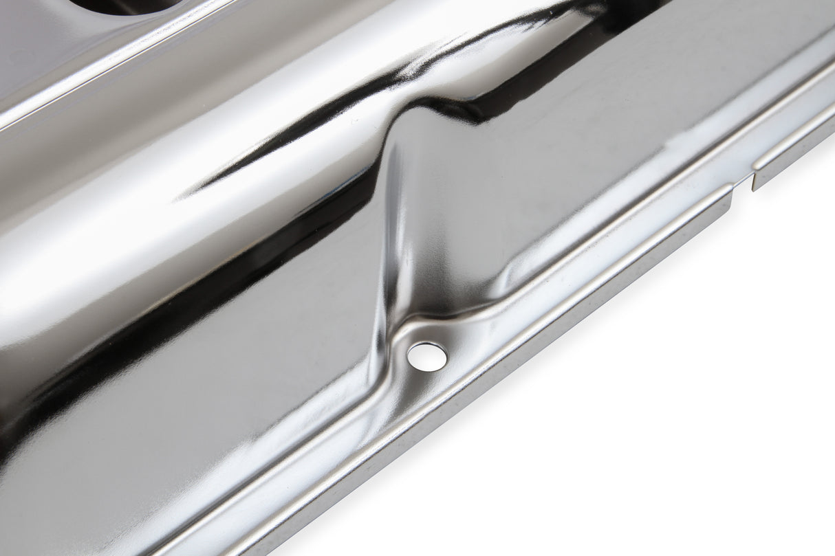 Mr Gasket Chrome Valve Covers with Baffle - 9412