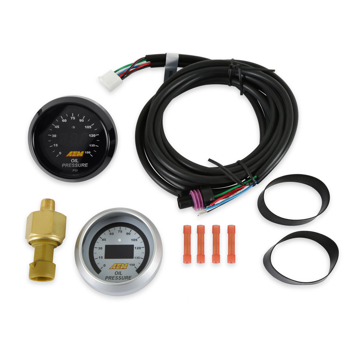 AEM Classic Digital 150 PSI OIL Pressure Gauge Kit - 30-4407
