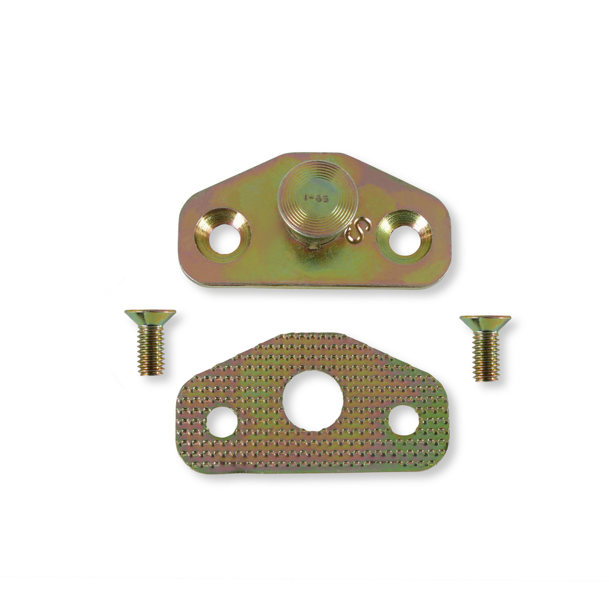 Scott Drake Door Striker Plate & Shim - C2OZ-6222008-B