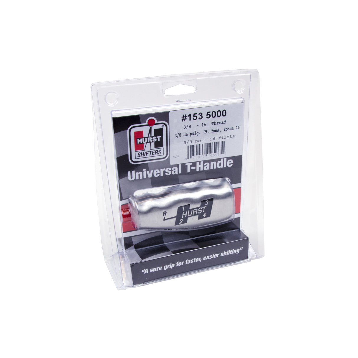 Hurst T-Handle - Brushed 4-Speed Pattern - 1535000