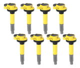 ACCEL Ignition Coils SuperCoil Series 2011-2016 Ford 5.0L Coyote, Yellow, 8-Pack - 140060-8