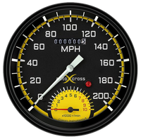 Classic Instruments AutoCross Yellow 4-5/8" Speedtachular - AX50YBLF