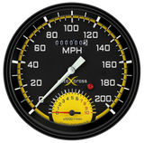 Classic Instruments Autocross Yellow 5" Speedtachular Speedometer Gauge - AX50YBLC