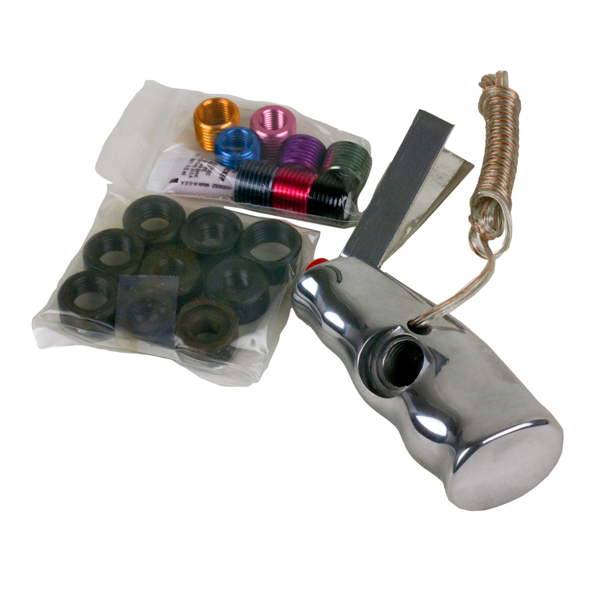 Hurst Universal T-Handle - Polished with 12V Switch - 1530011