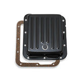 Mr Gasket Transmission Oil Pan - Black Steel - 9755BMRG