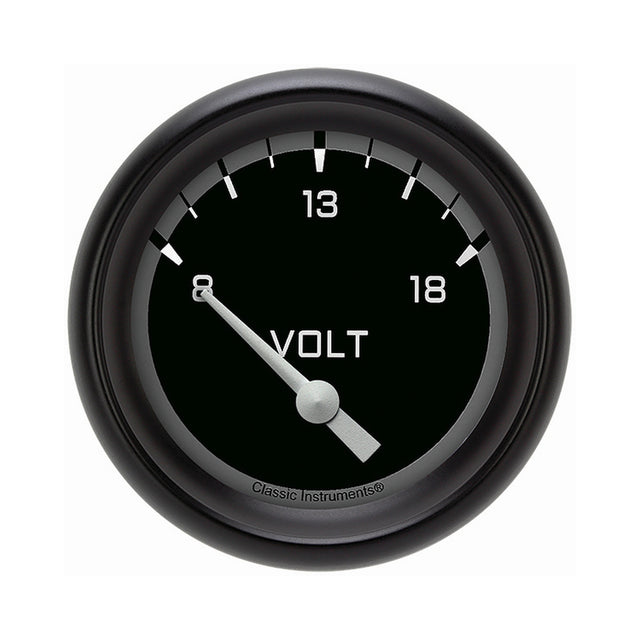 Classic Instruments Autocross Gray 2 5/8" Volt Gauge - AX230GBPF