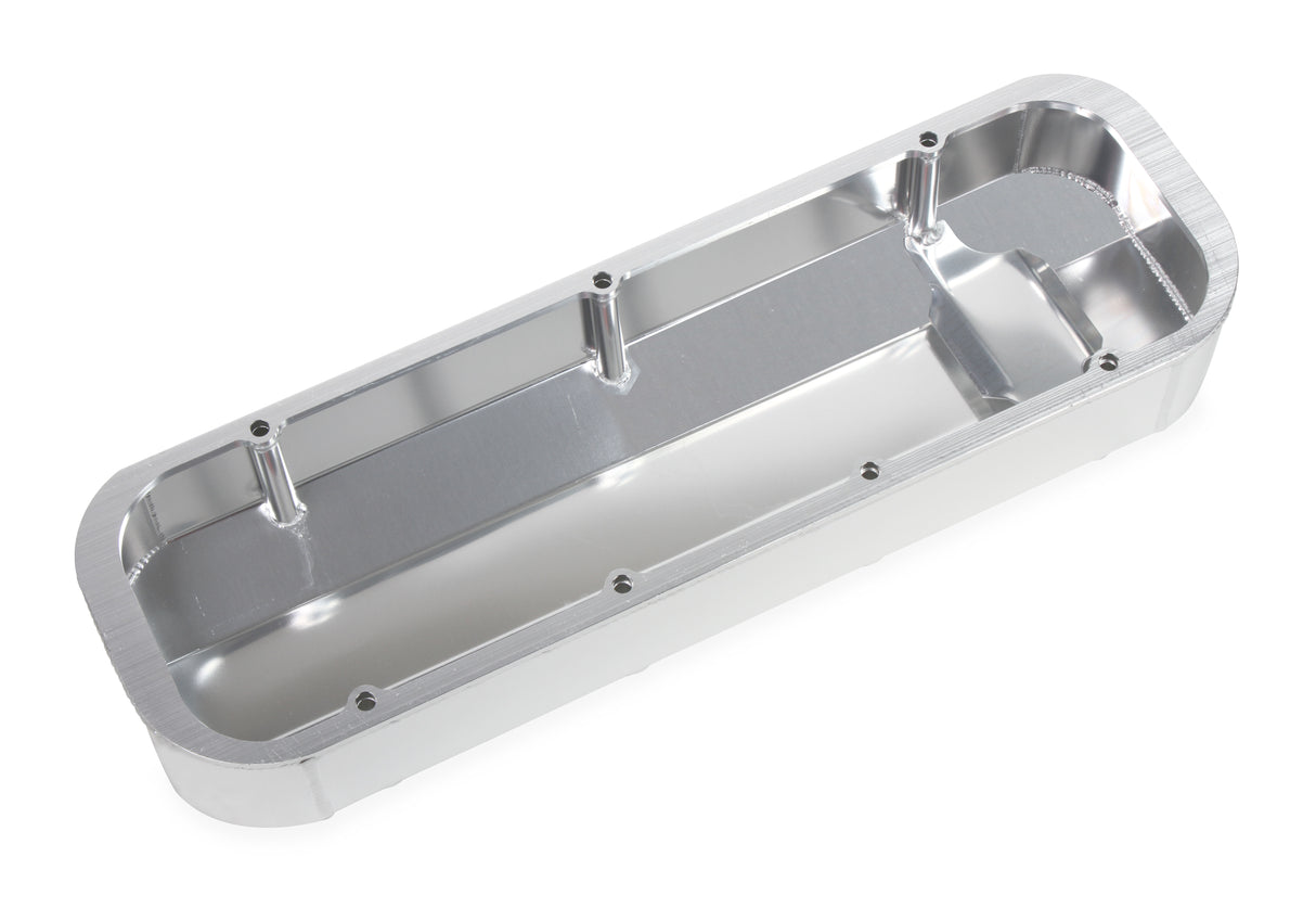 Quick Fuel Quick Fuel Fabricated Aluminum Valve Cover - Big Block Chevy - Silver Finish - 128-22QFT