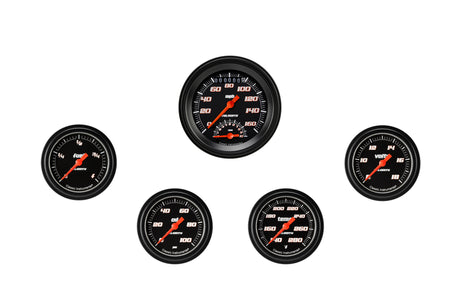 Classic Instruments Velocity Black Five Gauge Set 335 - VS335BBLF