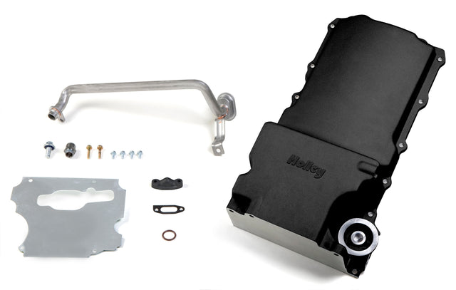 Holley 302-1BK GM LS Swap Oil Pan - Black
