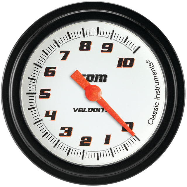 Classic Instruments Velocity White 2-5/8" Tachometer Gauge - VS383WBLF