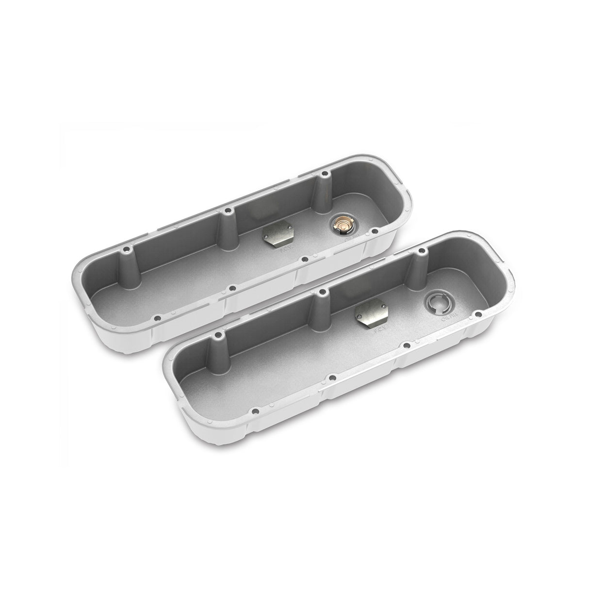 Holley 241-151 Tall M/T Valve Covers for Big Block Chevy Engines - Polished Finish