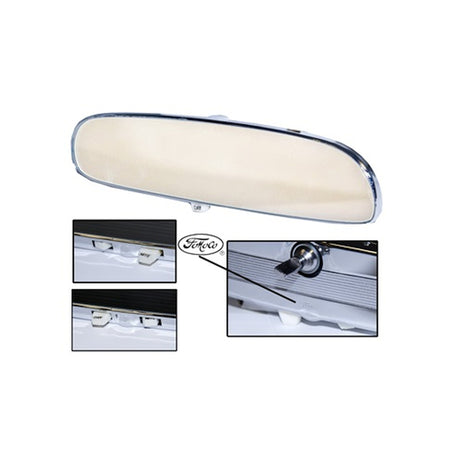 Scott Drake 1964-65 Mustang Day/Night Mirror with FoMoCo Logo - C5ZZ-17700-FMC