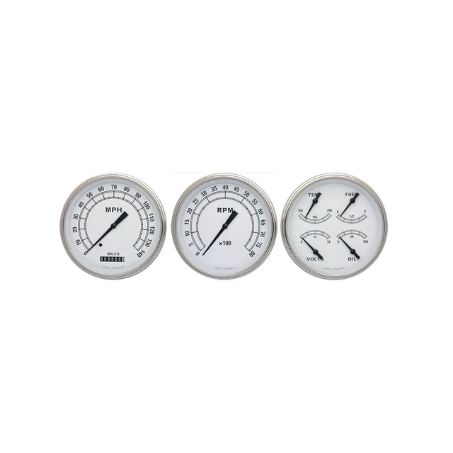 Classic Instruments Classic White 3 Gauge Set - CW53SLF
