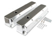 Mr Gasket Fabricated Aluminum Valve Covers - Silver Finish - 6864G