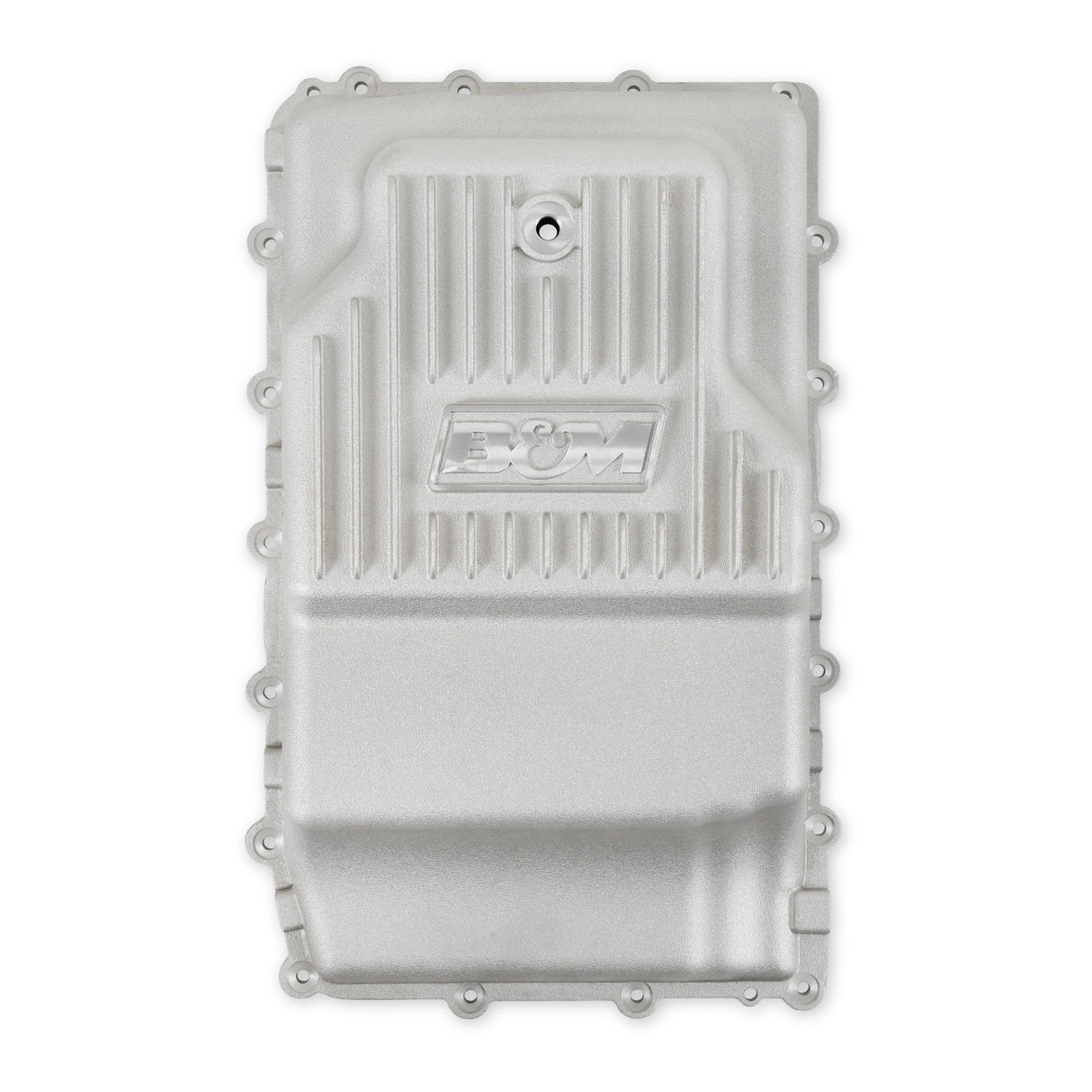 B&M Hi-Tek Heavy-Duty Deep Transmission Pan - Ford 10R80 - Aluminum - Natural - 70400