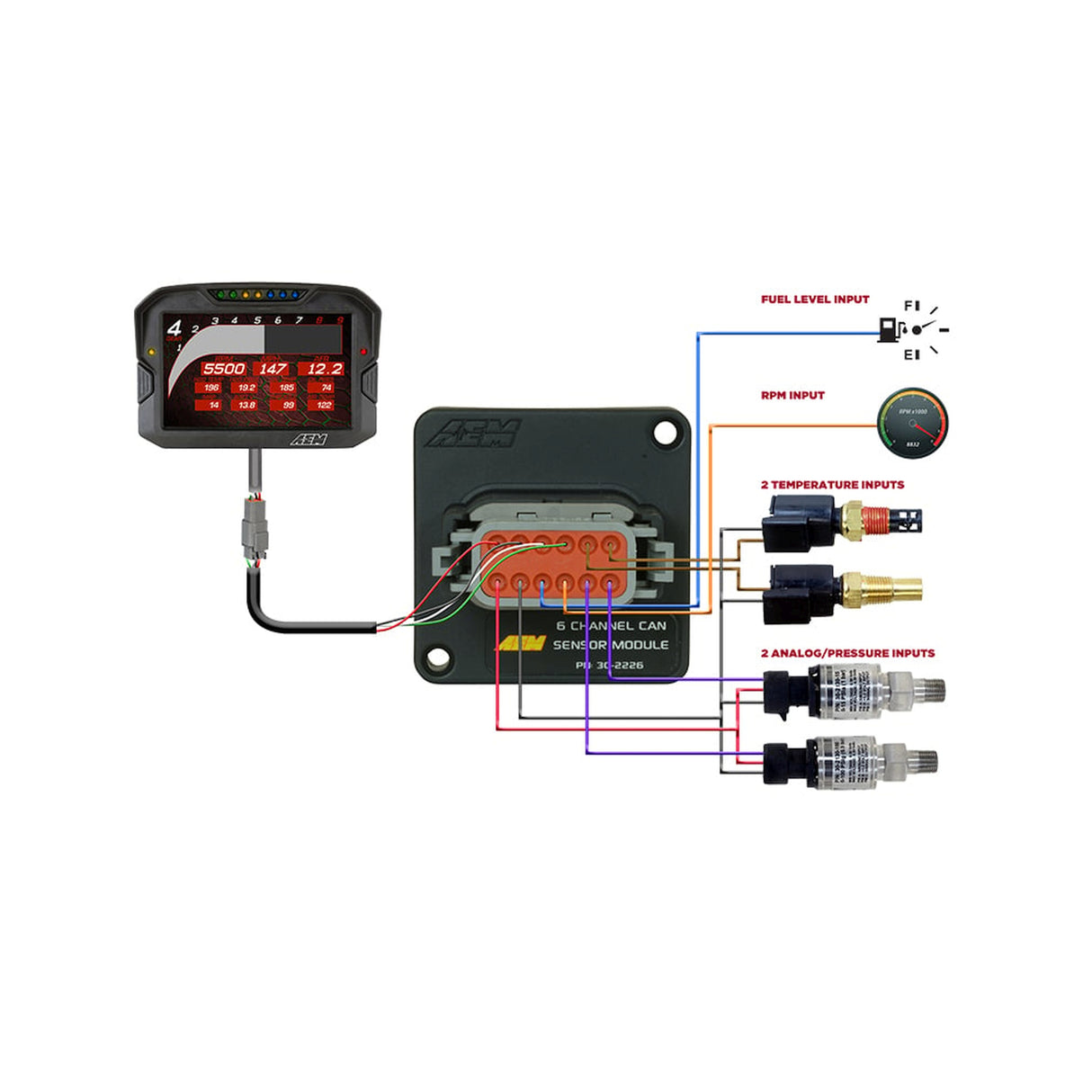 AEM 6 Channel CAN Module - 30-2226