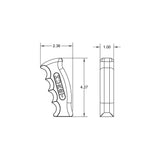 Hurst Billet/Plus Universal Pistol Grip Shift Handle with 12V Switch - 1536200