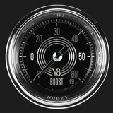 Classic Instruments V8 Speedster 2 1/8" Boost Gauge, 60 psi - V8SR143SHC