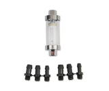 Mr Gasket Clearview Inline Fuel Filter - 9706