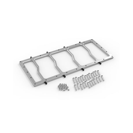 Dry NOS Plate for Sniper EFI Fabricated Race Series LS Intake Manifolds-Silver - 12536NOS