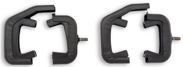 Scott Drake 66-77 Bronco Radiator Bracket Set (3 Row, Black) - C6TZ-8A193-K