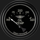 Classic Instruments Moal Bomber 2 5/8" Oil Temperature Gauge - MA228BLF