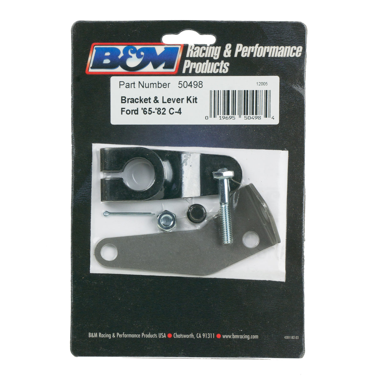 B&M Cable Bracket & Shift Lever Kit - Ford - 50498
