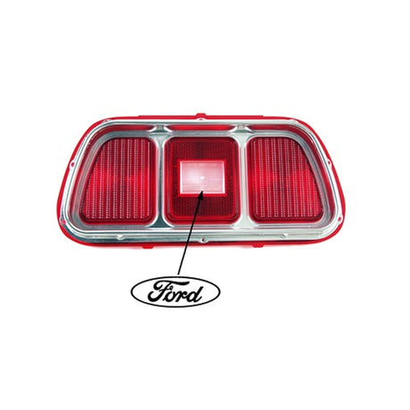 Scott Drake Tail Light Lens with Bezel - D1ZZ-13450