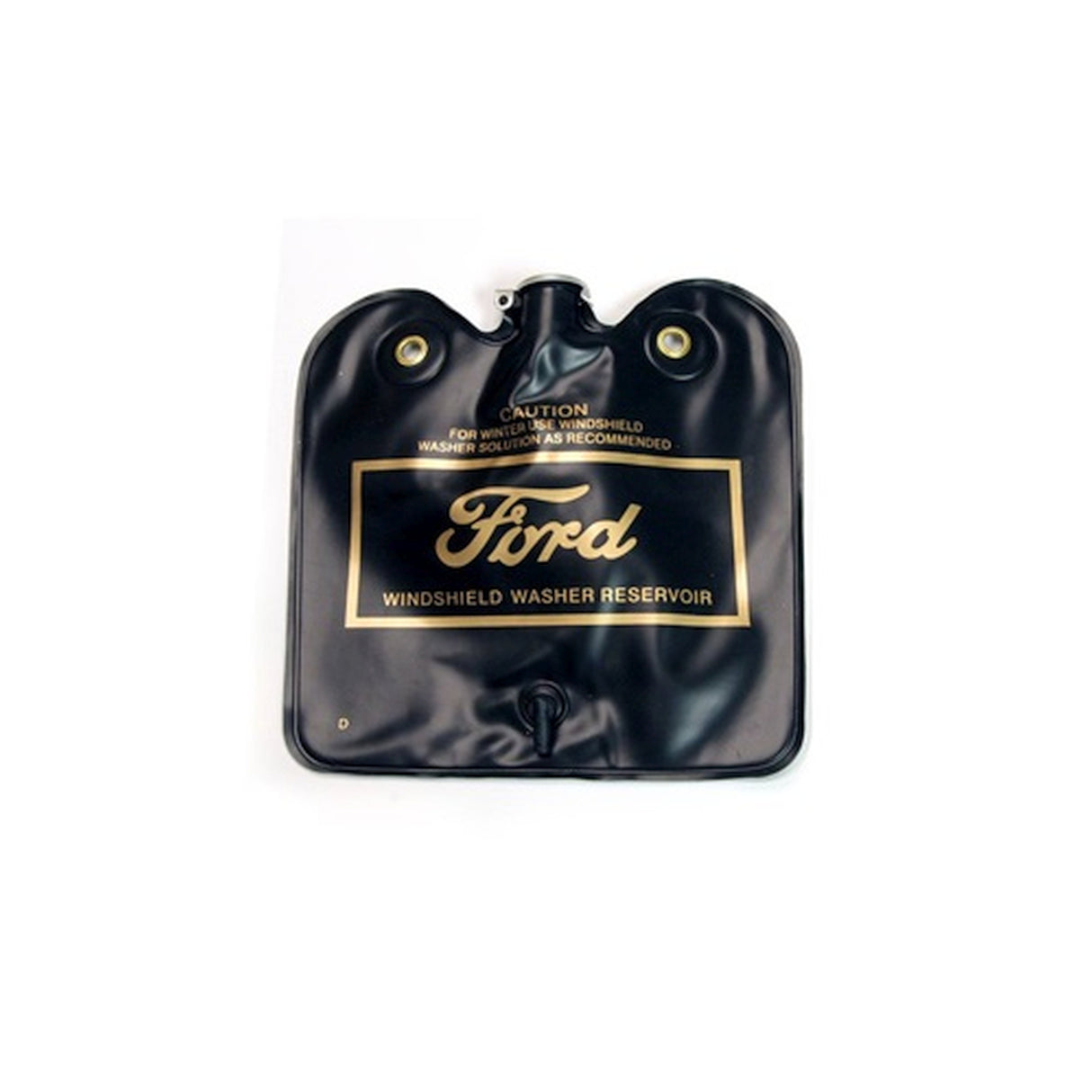 Scott Drake Windshield Washer Reservoir Bag, Flip Top, Gold Ford Logo - C1AZ-17618-D
