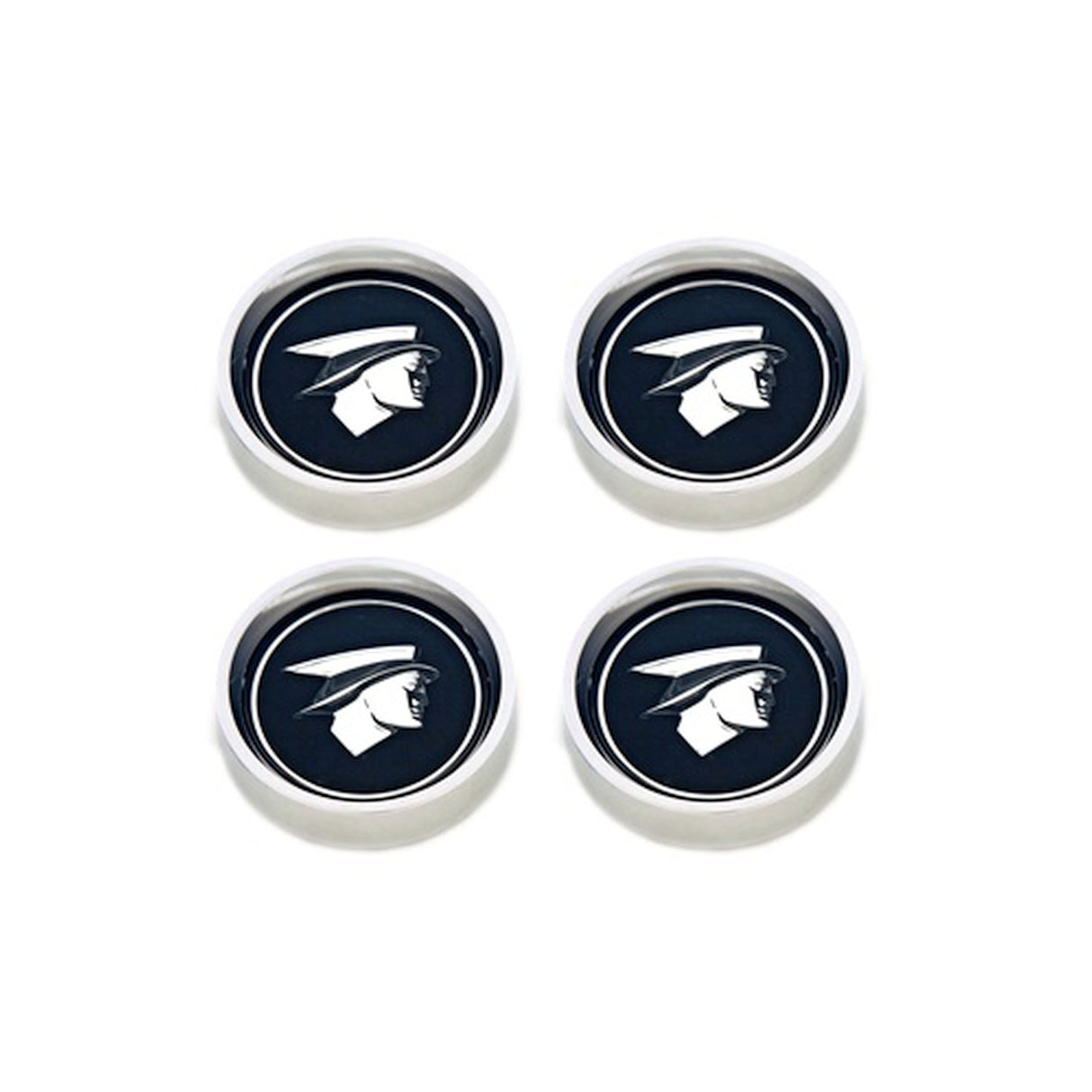 Scott Drake 67-68 Original Cougar Hub Caps (Set, Black) - C7WY-1130-BLK