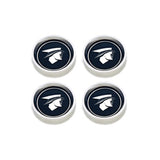 Scott Drake 67-68 Original Cougar Hub Caps (Set, Black) - C7WY-1130-BLK