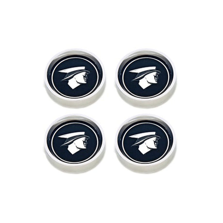 Scott Drake 67-68 Original Cougar Hub Caps (Set, Black) - C7WY-1130-BLK