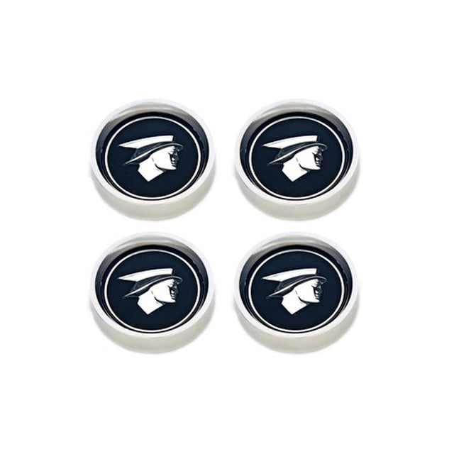 Scott Drake 67-68 Original Cougar Hub Caps (Set, Black) - C7WY-1130-BLK