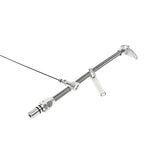 B&M Auto Transmission Dipstick & Tube - Billet Aluminum/Stainless Steel Braided - 22166
