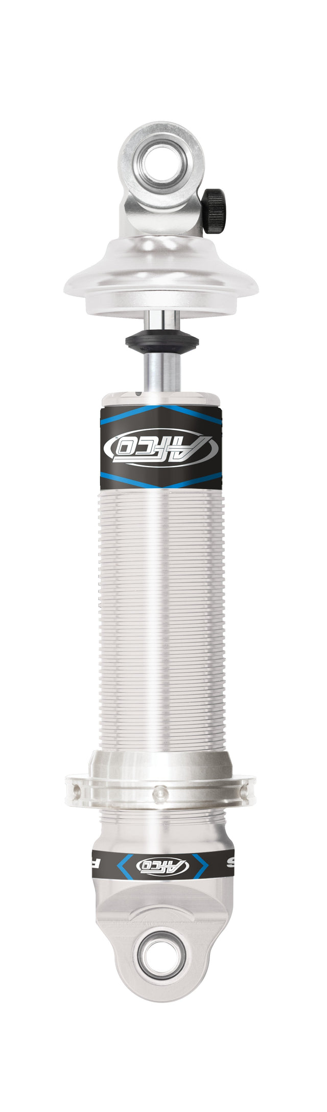 AFCO Aluminum 5 Inch Stroke Coil-over Double Adjustable Pro Touring Short Rod End Clear 11.18 Inch Comp 16.08 Inch Ext - 3850PTCZ 3850PTCZ