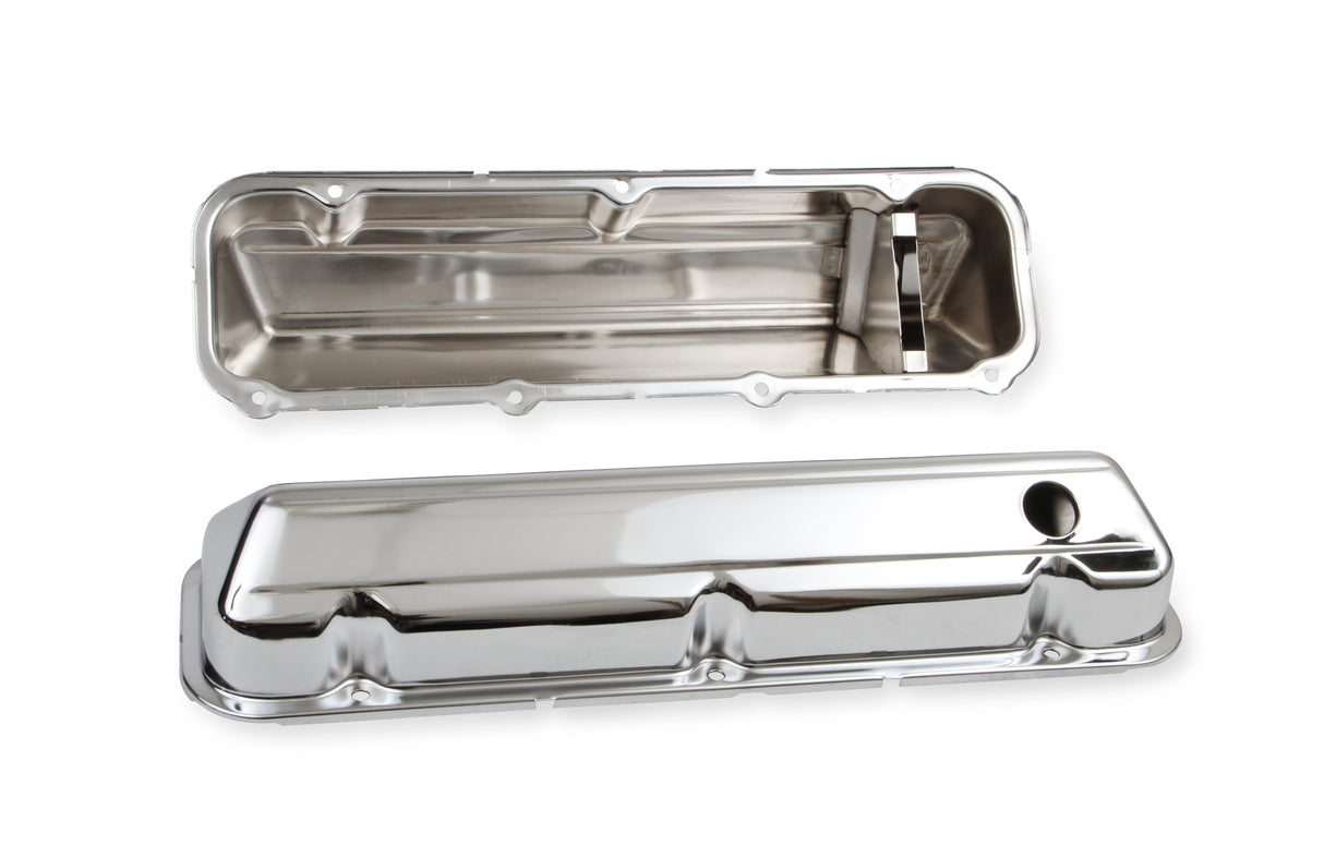 Mr Gasket Chrome Valve Covers with Baffle - 9413