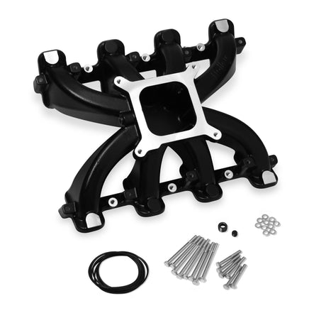 Holley 300-132BK Single Plane Intake - GM LS1/LS2/LS6 - Black