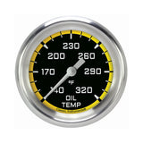 Classic Instruments Autocross Yellow 2-5/8" Oil Temperature Gauge - AX328YAPF