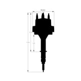 MSD Chevy In-line 6 Cylinder Distributor - 8515