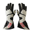 Racequip SFI 3.3/5 Black / Gray Outseam Long Gauntlet Nomex Race Gloves - Medium - 359603RQP