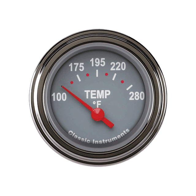 Classic Instruments TETRA 2IN GREY WATER TEMP - TE26GSLC